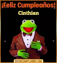 GIF Meme feliz cumpleaños Cinthian